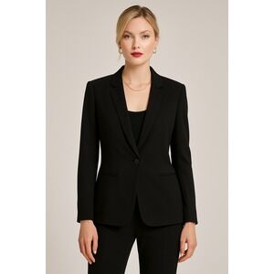 Helmut Lang‎ Black Blazer Jacket Womens Career Minimalist Chic Medium